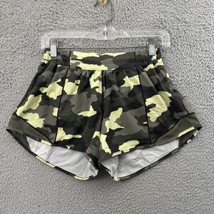 Lululemon Hotty Hot Low Rise Shorts 4" Heritage 365 Camo Atheltic Gym Women's 6